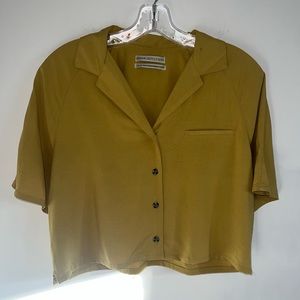 Urban Outfitters Cropped Button-Down Shirt